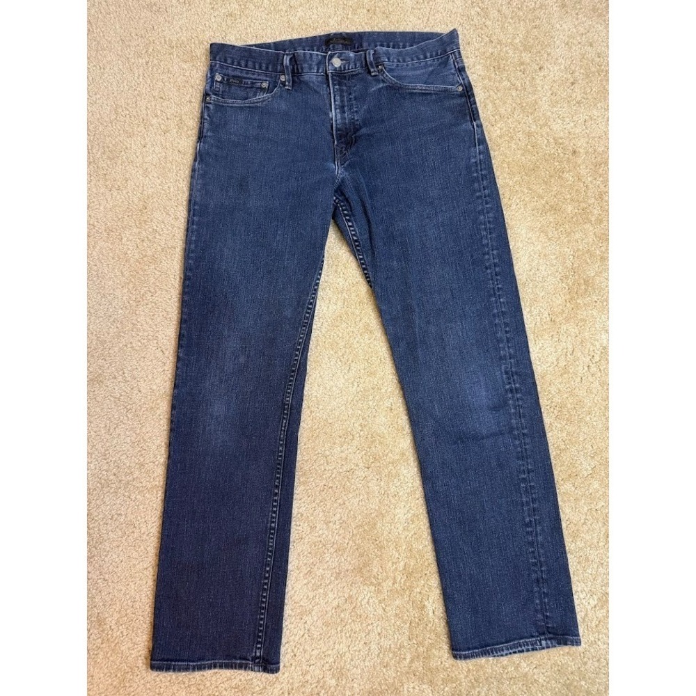 Polo Ralph Lauren Slim Stretch Jeans Dark Indigo Blue‎ 33x32 Mens